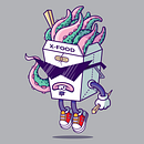 X food . Ilustrație tradițională de Davii Zapata - 10.24.2024