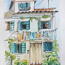 My project for course: Expressive Architectural Sketching with Colored Markers. Ilustração arquitetônica, Desenho, Ilustração com tinta, Sketchbook, e Esboçado projeto de Levi Fodor - 27.10.2024