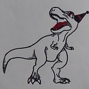 Birthday Rex . Ilustrasi tradisional proyek oleh Dario Llano - 10.07.2024
