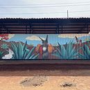 Paisaje pulquero. Un progetto di Street Art, Pittura e Illustrazione naturalistica di thaya - 05.11.2024