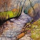 Mon projet du cours : Peinture de paysages réalistes à l'aquarelle. Un projet de Illustration naturaliste, Peinture, Esquisse , Aquarelle , et Beaux Arts de Marie Louise FLOCH - 04.11.2024