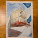 My project for course: Architectural Sketching with Watercolor and Ink. Drawing, Watercolor Painting, Architectural Illustration, Sketchbook, Ink Illustration, and Sketching project by desert_rose - 11.10.2024