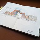 My project for course: Urban Sketching . Desen, Ilustrație tradițională, Ilustrație arhitecturală, Pictură în acuarelă, Caiet de schițe și Schițe de Timofei - 11.09.2024