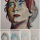 Mi proyecto del curso: Retrato artístico en acuarela. Een project van  Beeldende kunst,  Portrettekening, Schilderij y Aquarelschilderen van carlos peñas - 13.11.2024