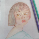 Mi proyecto del curso: Dibujo de retratos llamativos con lápices de colores. Colored Pencil Drawing, Drawing, Portrait Drawing, and Sketchbook project by fernandamanzo1 - 11.15.2024