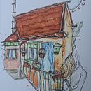 Mein Abschlussprojekt für den Kurs: Expressive Architekturskizzen mit Markern. Architectural Illustration, Drawing, Ink Illustration, Sketchbook, and Sketching project by simonemaass_sm - 11.15.2024
