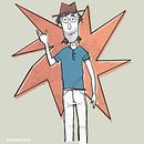 Mi proyecto del curso: Diseño de personajes estilo cartoon con Procreate. Projekt z dziedziny Projektowanie postaci, Trad, c, jna ilustracja, Ilustracja c i frowa użytkownika Cesar Trejo - 14.11.2024