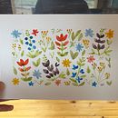 My project for course: Vibrant Floral Patterns with Watercolors. Een project van Traditionele illustratie,  Botanische illustratie, Patroonontwerp y Aquarelschilderen van nikkiofthenorth - 17.11.2024