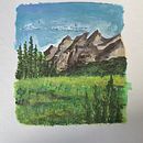 Mi proyecto del curso: Pintura de paisajes con gouache para principiantes. Un proyecto de Pintura gouache, Pintura, Bellas Artes e Ilustración naturalista				 de Loreeee - 18.11.2024
