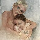 Rosa y Azul Ein Projekt aus dem Bereich Porträtzeichnung, Traditionelle Illustration, Aquarellmalerei, Malerei und Musik von Rosa Sanz Magano - 19.11.2024