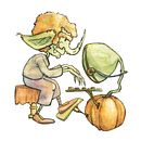 The Goblin: Character in Watercolor & Dip Pen. Character Design, Children's Illustration, Drawing, Traditional illustration, Narrative, Painting, Sketching, Stor, telling, and Watercolor Painting project by Sara Redha - 11.19.2024