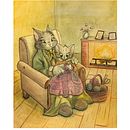 My project for course: Animal Characters in Watercolor for Children’s Books. Artes plásticas, Desenho, Ilustração tradicional, Ilustração infantil, Narrativa, Pintura, e Pintura em aquarela projeto de Ingrid Sarvik - 20.11.2024