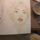 Mon projet du cours : Portrait à l'aquarelle d'après une photo. Projekt z dziedziny Portret, Trad, c, jna ilustracja i Malowanie akwarelą użytkownika Celine Wascheul - 21.11.2024