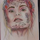 Mi proyecto del curso: Retrato experimental con tinta, alcohol y té . % Martha Lilia Lopez Garcia tarafından hazırlanan Çizim, Güzel sanatlar, Mürekkep İllüstras, onu, Ve Tablo projesi - 07.19.2024