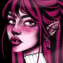 Draculaura re-imagined . Ilustrasi Digital proyek oleh Bettina Rudolf - 11.26.2024