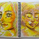 Mein Abschlussprojekt für den Kurs: Skizzenbuch für Porträts: Erkunde das menschliche Gesicht Ein Projekt aus dem Bereich Artistische Zeichnung, Zeichnung, Porträtzeichnung, Sketchbook und Skizzenentwurf von emmanuelar - 29.11.2024