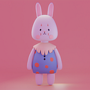 Bunny Clown. 3D Modeling, Character Design, Digital Illustration, Traditional illustration, and Manga project by saraielizondomartinez - 11.30.2024