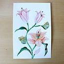 Gigli e Fritillarie. Un proyecto de Ilustración botánica, Pintura gouache, Ilustración naturalista				, Pintura, Pintura a la acuarela y Bellas Artes de Cristina Ragusa - 01.12.2024