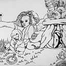 Alice in Wonderland: Children's Illustration Portfolio Development 2024. Un proyecto de Bellas Artes, Pintura, Ilustración tradicional, Dibujo, Pintura a la acuarela, Dibujo a lápiz, Ilustración infantil y Narrativa de Finn Graves - 08.12.2024