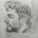 1 RETRATO DE PERFIL Y 1 RETRATO DE 3/4. Een project van  Tekening,  Portrettekening, Sketchbook,  Schetsen y  Beeldende kunst van Oscar Guevara - 03.12.2024