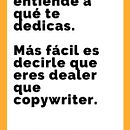 Trabajo Final Promoción del curso Copywriting para copywriters de Putos Modernos . % saltarie tarafından hazırlanan Metin, azarlığı, Reklamcılık, Ve Yaratıcılık projesi - 12.03.2024