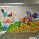 My project for course: Interior Mural Painting. Een project van Decoratief schilderen,  Interieur, Schilderij y Ruimtelijk ontwerp van Damien Onesti - 25.07.2024