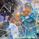 Galaxia en acuarela. Fine Arts, Painting, Traditional illustration, and Watercolor Painting project by Sofia Tovar - 12.04.2024