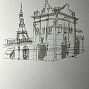 My project for course: Architectural Sketching with Watercolor and Ink. Projekt z dziedziny  R, sunek, Malowanie akwarelą,  R, sunek architektoniczn, Sketchbook,  R, sunek atramentem i Sketching użytkownika Virginia Da Costa Jardim-Waldron - 08.12.2024