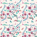 Free flowing floral project. Un projet de Création de motifs, Estampe, St, lisme et Illustration numérique de Lucía Inthesky - 08.12.2024