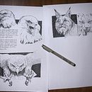 Ilustración de fauna. Un progetto di Disegno, Illustrazione con inchiostro, Sketchbook e Bozzetti di alexbeamonte23 - 08.12.2024