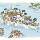 GOA on Wheels. Een project van Traditionele illustratie, Aquarelschilderen, Sketchbook y  Schetsen van Anuja Jain - 11.12.2024