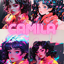 Poster Camila. Un projet de Illustration numérique de grecia_carbajalr - 14.12.2024