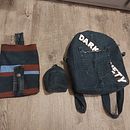 Mochila y accesorios a base de un pantalón usado Ein Projekt aus dem Bereich Modedesign, Nähen, Schnittmuster, Nähen, Upc, cling und DIY von Orlando Martinez Silva - 17.12.2024