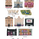 London City Portrait. Een project van  Tekening, Traditionele illustratie, Digitale illustratie,  Infographics y  Digitaal schilderij van smithj_abigail - 18.12.2024