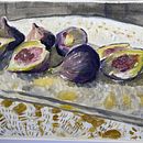 Hat das Feigenbild genug Tiefe?. Een project van Kleurentheorie,  Beeldende kunst, Schilderen met gouache y Schilderij van Val - 24.12.2024