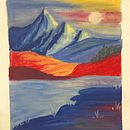 Mein Abschlussprojekt für den Kurs: Landschaften in Pastell zeichnen. Un projet de Dessin, Beaux Arts, DIY , et Carnet de croquis de Anne - 25.12.2024