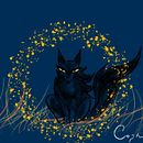 Mi lobo negro.... Ein Projekt aus dem Bereich Digitale Illustration von Diana Carolina Sierra Cárdenas - 26.12.2024