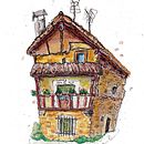 Casa del tío talis. Een project van  Architecturale illustratie,  Tekening,  Illustratie met inkt, Sketchbook y  Schetsen van rossdecoart - 29.12.2024