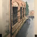 First project. Een project van  Tekening, Aquarelschilderen,  Architecturale illustratie, Sketchbook,  Illustratie met inkt y  Schetsen van xsara.privitera - 29.12.2024