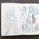 Diario de dibujo. Een project van Ontwerp van personages,  Tekening, Tekening met potlood, Sketchbook y  Schetsen van rosaliacruz_2003 - 30.12.2024