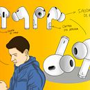 AIRPODS PRO. Un progetto di Design industriale, Product design e Illustrazione digitale di alejorodriguezv84 - 31.12.2024