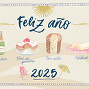 Postal 2025 estilo argento. Comunicação, Marketing de conteúdo, Consultoria criativa, Gestão de design, e Marketing projeto de Lucía Jazmín Beratz - 31.12.2024