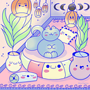 Kawaii Buddha Cat. Design de personagens, Ilustração digital, e Mangá projeto de s_arah - 01.01.2025