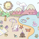 Beach time. Un progetto di Character design, Illustrazione digitale e Manga di Kathia Tiemi - 02.01.2025