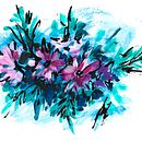 FLOWERS. Un proyecto de Pintura acrílica, Ilustración botánica, Bellas Artes y Pintura de Amparo Muñoz - 04.01.2025