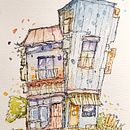 My final project  . Ilustrasi Arsitektur, Menggambar, Ilustrasi Tinta, Buku sketsa, Dan Membuat sketsa proyek oleh hellobeyzie - 01.05.2025