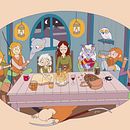 D&D scene . Ilustração digital, Desenho, Design de personagens, e Desenho digital projeto de Sara Ferreras García - 06.01.2025