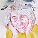 Tove Jansson. Een project van Traditionele illustratie, Aquarelschilderen y  Portrettekening van Agnieszka Górka - 07.01.2025