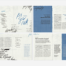 Fanzine tipográfico Alejandra Pizarnik. Graphic Design project by Agustina Monzón Bernal - 01.08.2025