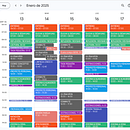 AGENDA - PRUEBA 1. Consultoria criativa, Gestão de design, Marketing, e Gestão e produtividade projeto de Sofía Contreras-Paredes - 09.01.2025